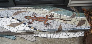 Gecko step detail (mosaic)     